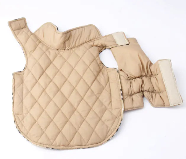 Plaid Dog Jacket - Dog Winter Coat