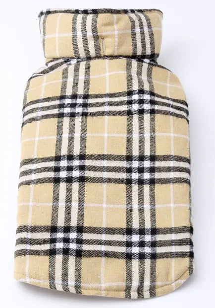 Plaid Dog Jacket - Dog Winter Coat